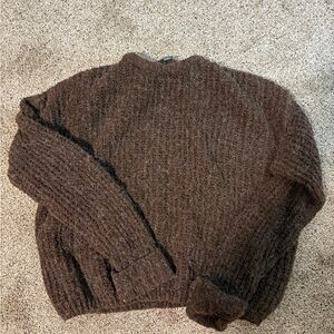 wild fable Chocolate Brown Crewneck Sweater